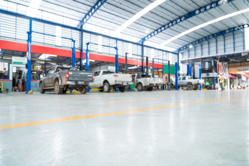 car repair warehouse